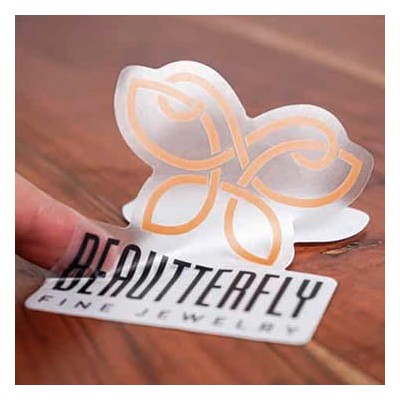 Die Cut CLEAR Vinyl Stickers