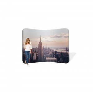 10ft Curve Velcro Fabric Pop Up Display