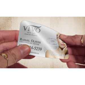 White Plastic Business card